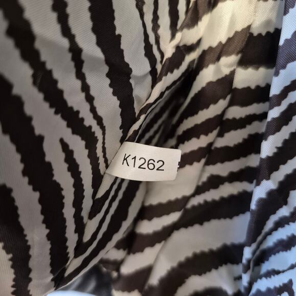 Vintage The Limited Womens Leather Black Fitted Jacket XS Zebra stripe lining - Picture 10 of 13